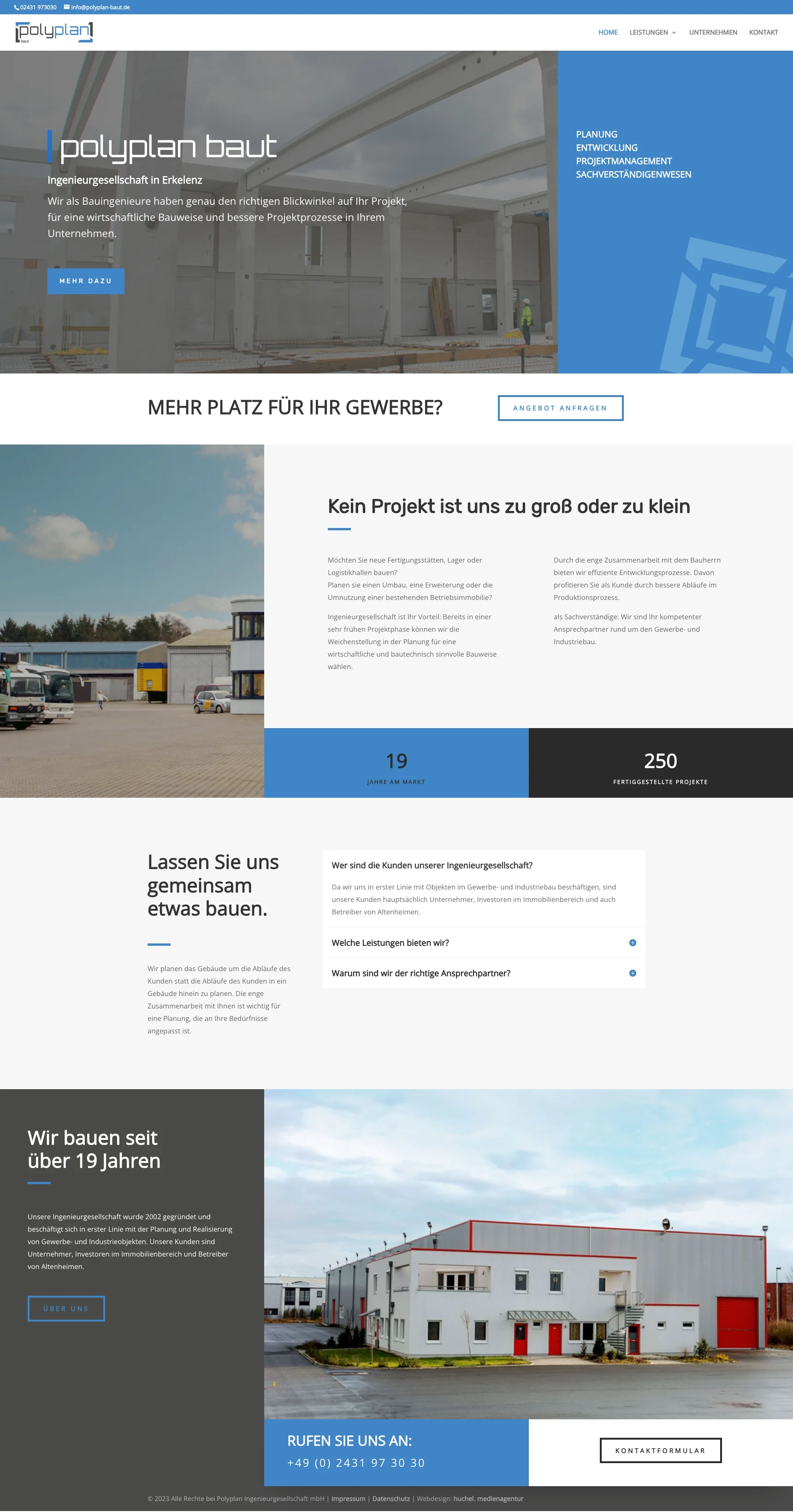 Ingenieurgesellschaft Erkelenz polyplan baut Bauingenieure