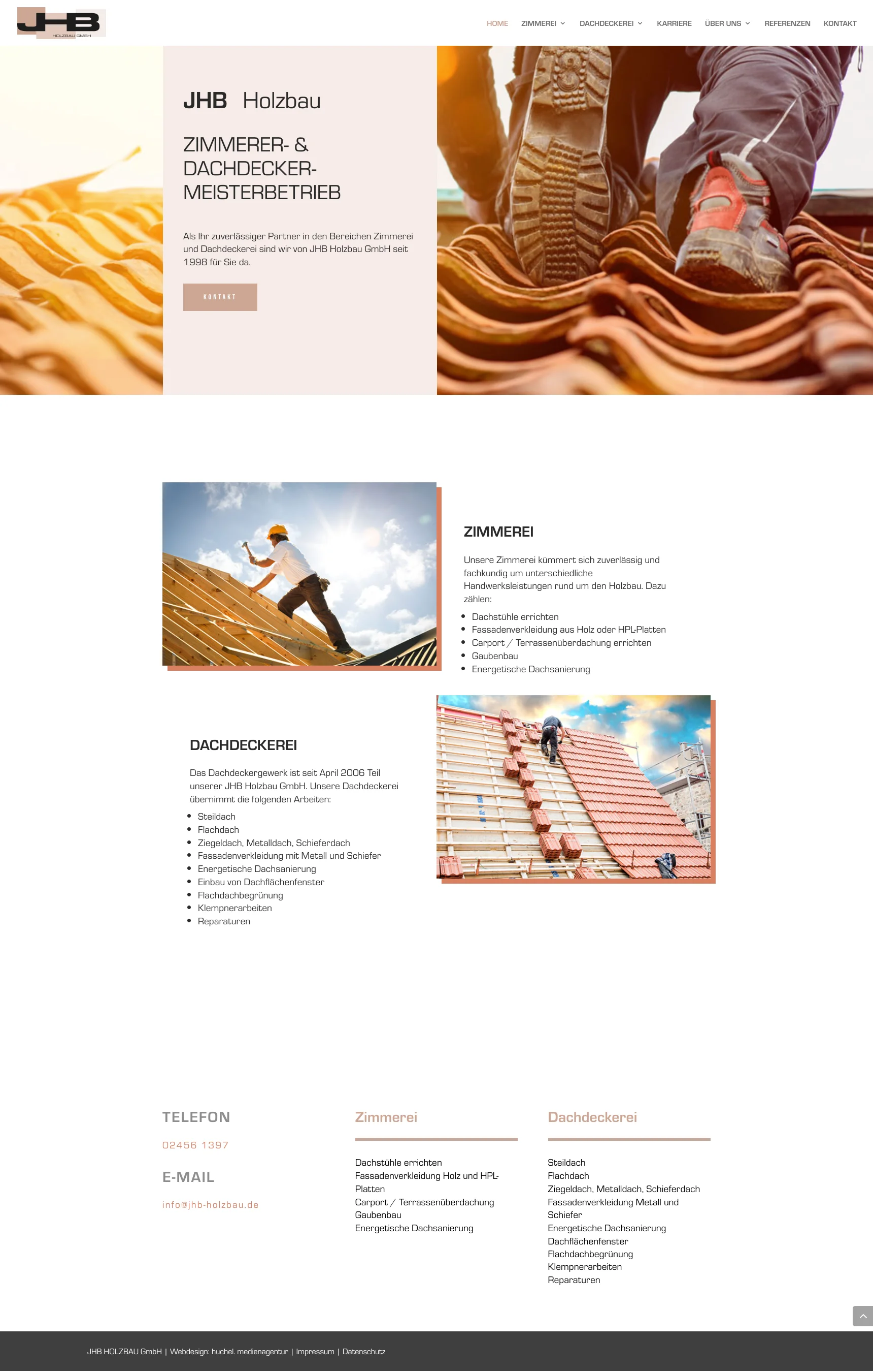 JHB Holzbau GmbH Zimmerei und Dachdeckerei Selfkant Heinsberg