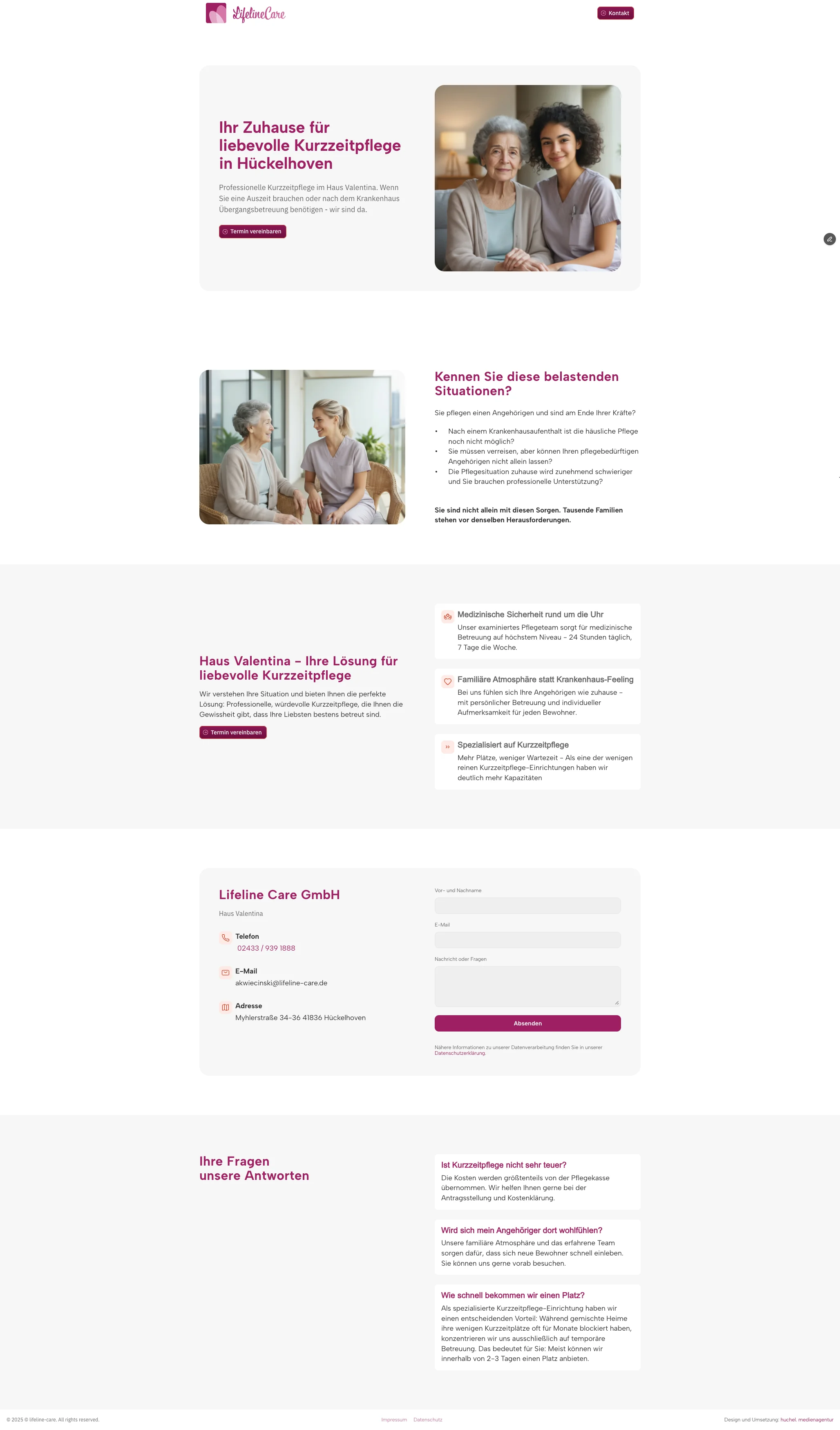 screenshot lifelinecare