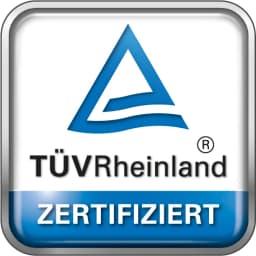 TÜV Rheinland zertifiziert