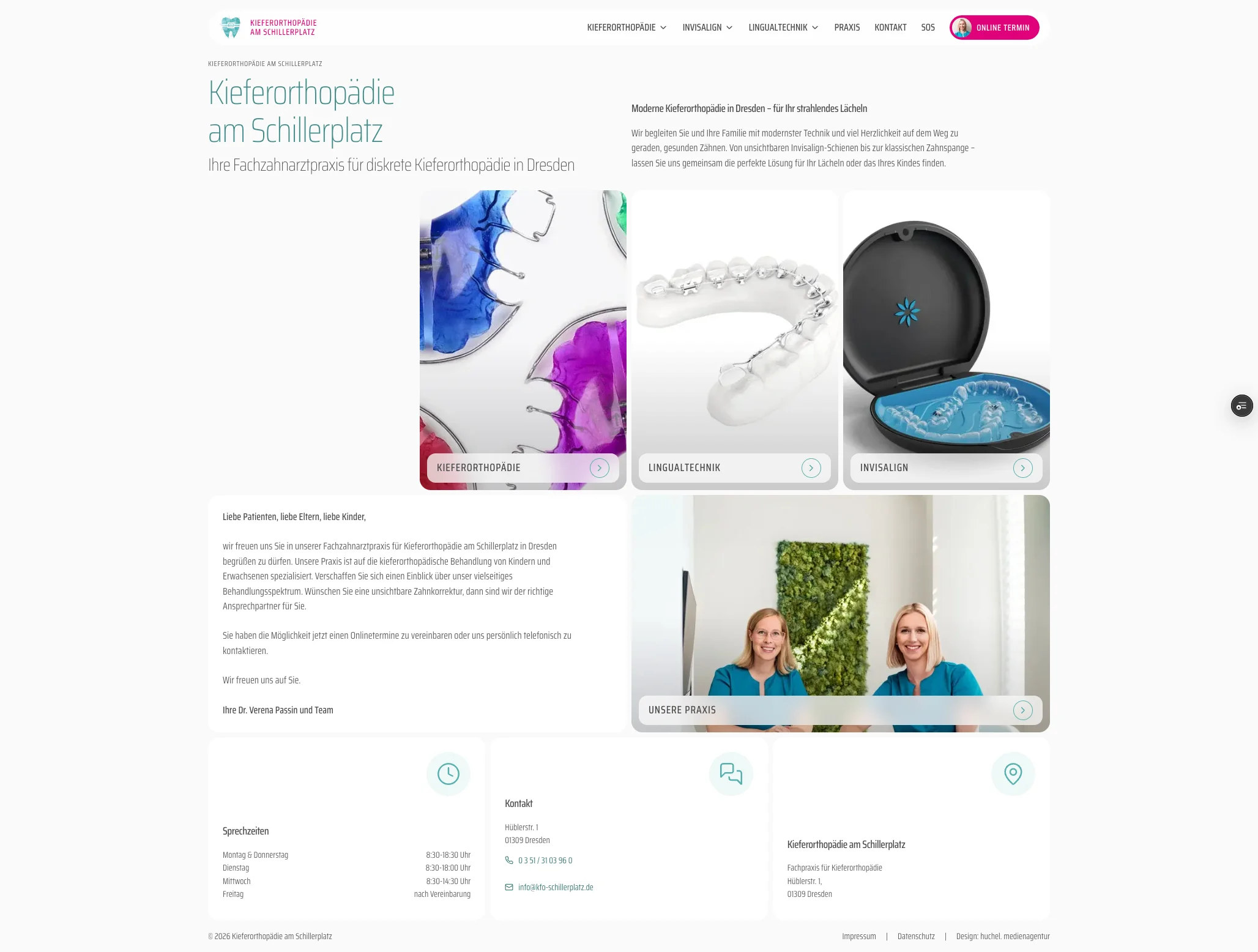 Website KFO Schillerplatz